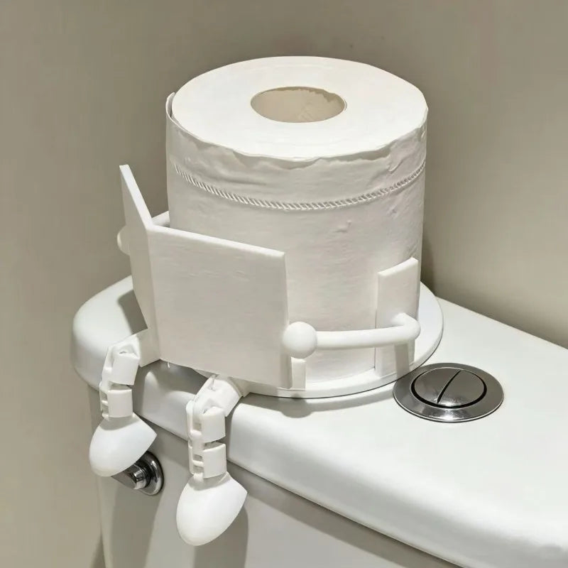 2-Pack Book-Shaped Toilet Paper Holders – Black & White Toilet Paper Holder PLUSH