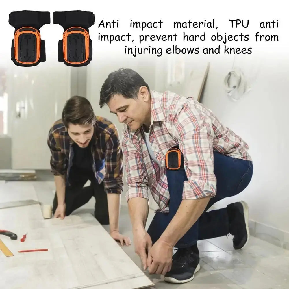 Professional Gel Knee Pads EVA Foam Adjustable Straps – 1 Pair Gel Knee Pads PLUSH