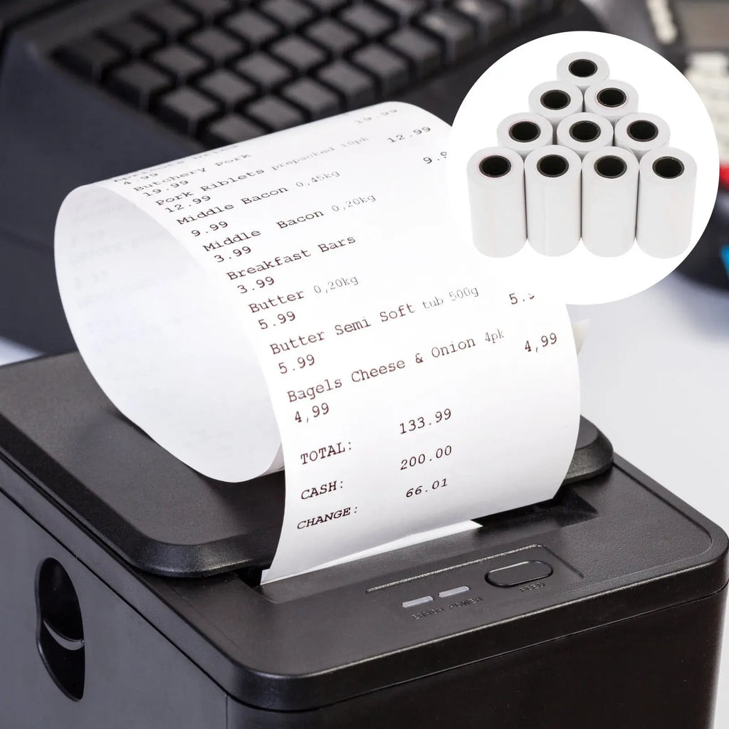 10-Pack 57mm Thermal Paper Rolls 30M – POS & Cash Register Thermal Paper Rolls PLUSH Default Title