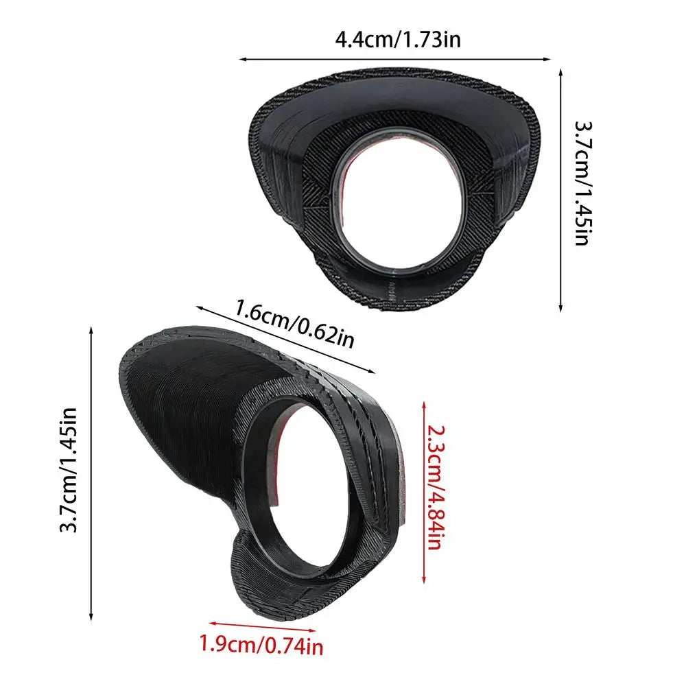 Waterproof Backup Camera Cover – Universal All-Weather Lens Hood Camera Lens Cover PLUSH Black