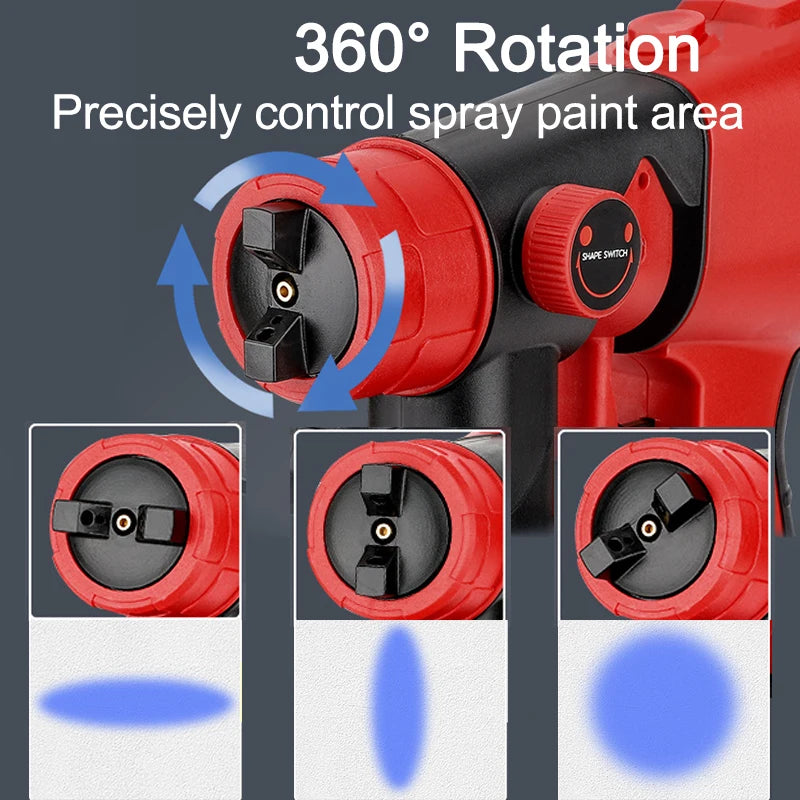 ZUIDID 800ml Cordless Paint Sprayer – Milwaukee 18V Battery Cordless Paint Sprayer PLUSH