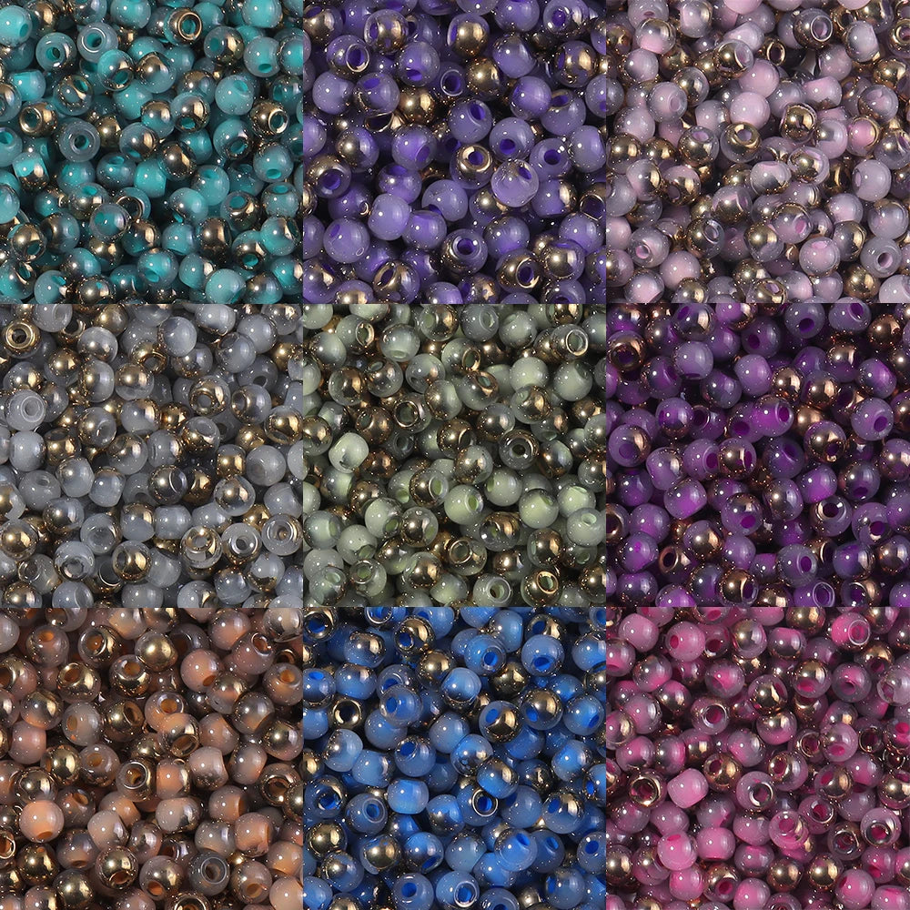 4mm Colorful Glass Seed Beads 30g – DIY Jewelry Spacer Beads Glass Seed Beads PLUSH