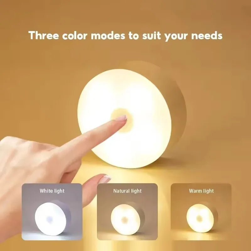 3-Mode LED Touch Night Light – USB Rechargeable Magnetic Lamp LED Night Light PLUSH