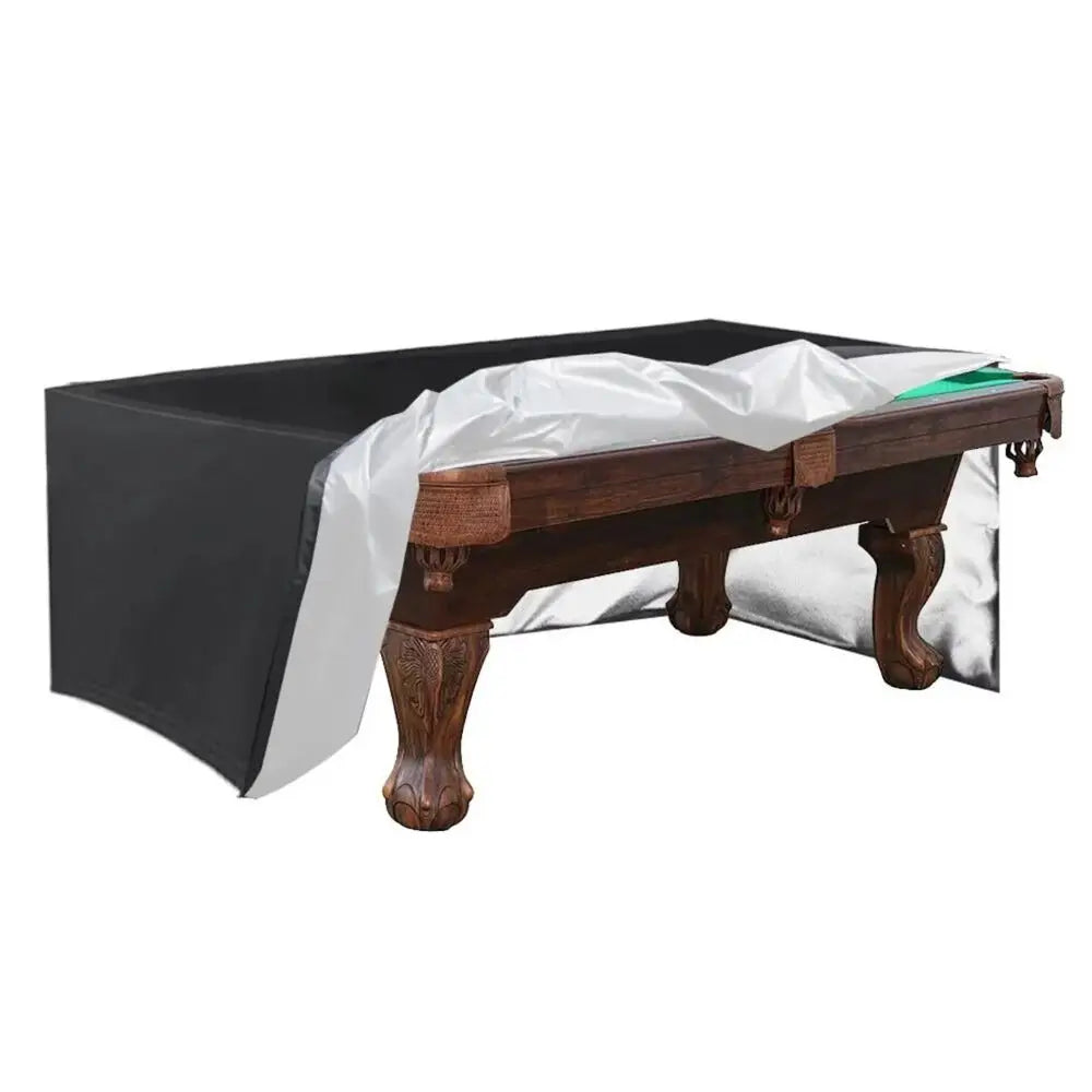 Waterproof Pool Table Cover 7/8/9 Ft – Oxford Cloth, Black Billiard Table Cover PLUSH