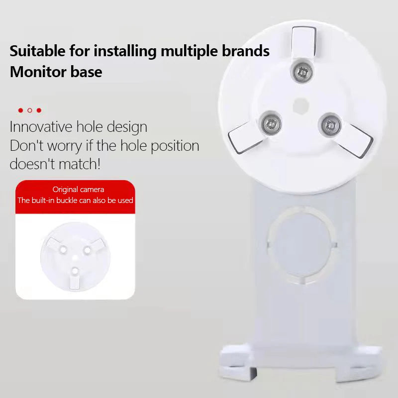 Nail-Free Wall Mount Camera Bracket with Glue Base & Screw Camera Wall Bracket PLUSH