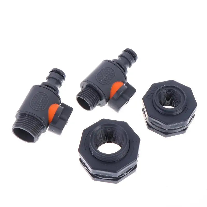 PVC IBC Water Tank Adapter with Valve – Rainwater Harvesting Water Tank Adapter PLUSH