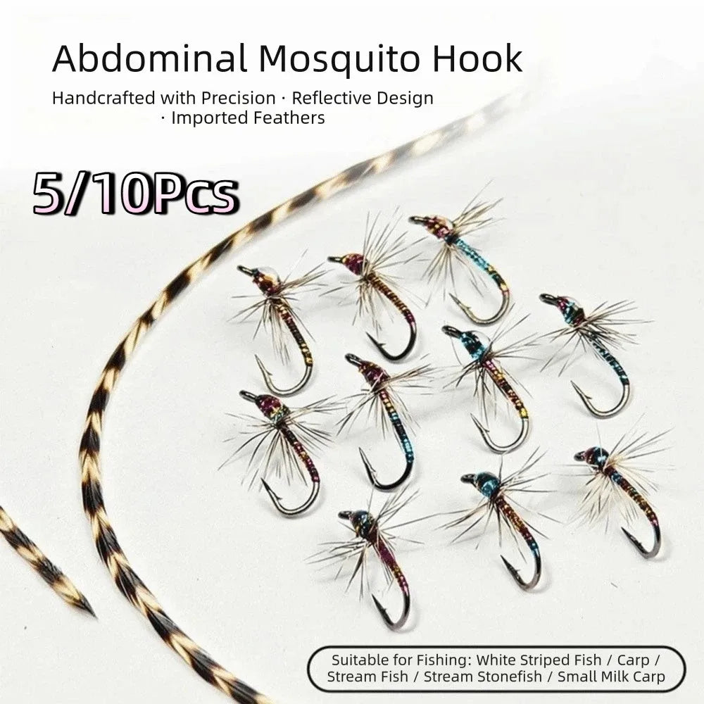 Reflective Fly Fishing Hooks Kit – Handmade High Carbon Flies Fly Fishing Hooks PLUSH