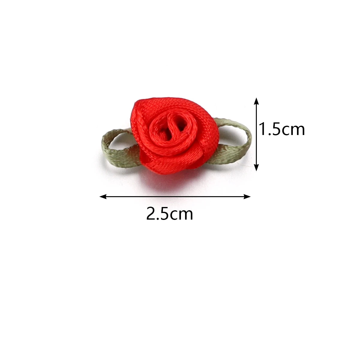50pcs Mini Fabric Rose Flowers for DIY Crafts & Wedding Decor Fabric Flower Embellishments PLUSH
