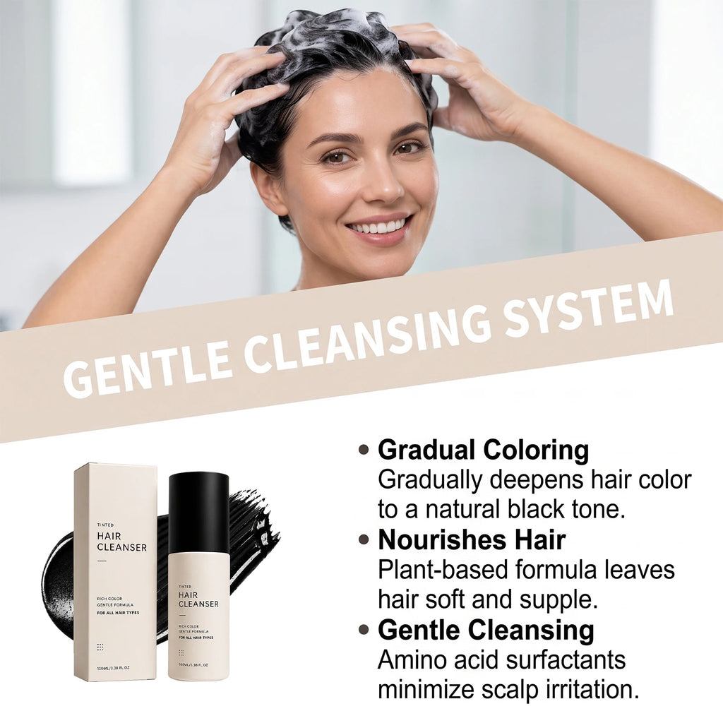 3-in-1 Semi-Permanent Hair Color Shampoo | Botanical Dye Hair Color Shampoo PLUSH
