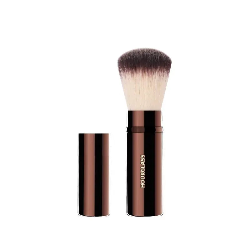 Retractable Kabuki Foundation Brush No.22 – Soft Fiber Kabuki Makeup Brush PLUSH black