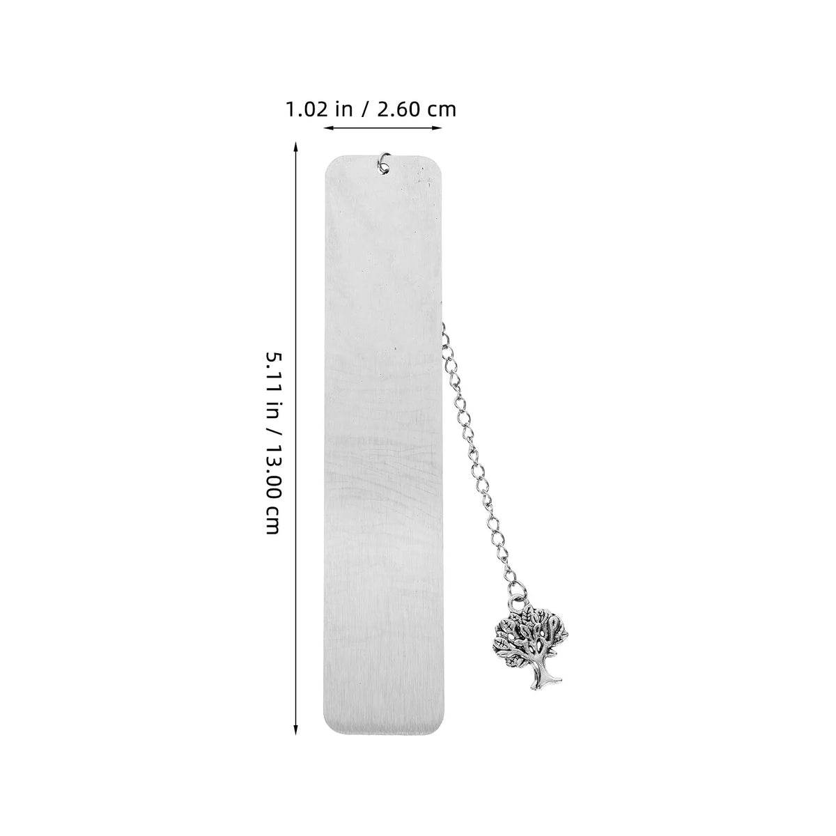2Pcs Life Tree Metal Bookmarks with Chain | Stainless Steel Metal Bookmark Set PLUSH