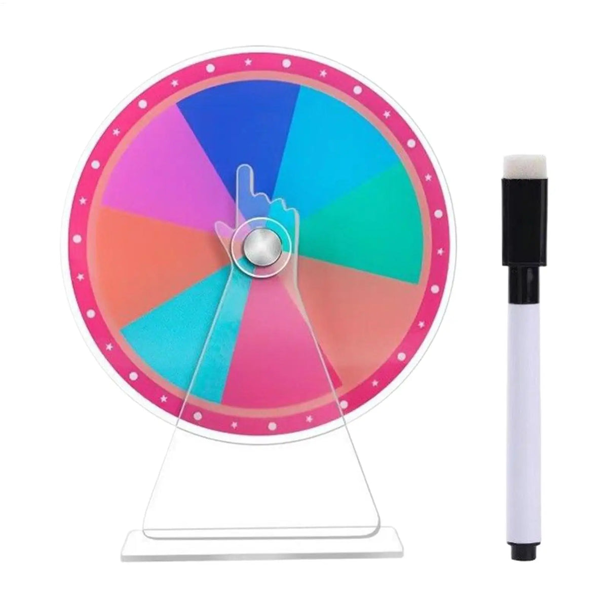 DIY Prize Spin Wheel – Erasable Tabletop Roulette Spinner Prize Spin Wheel PLUSH