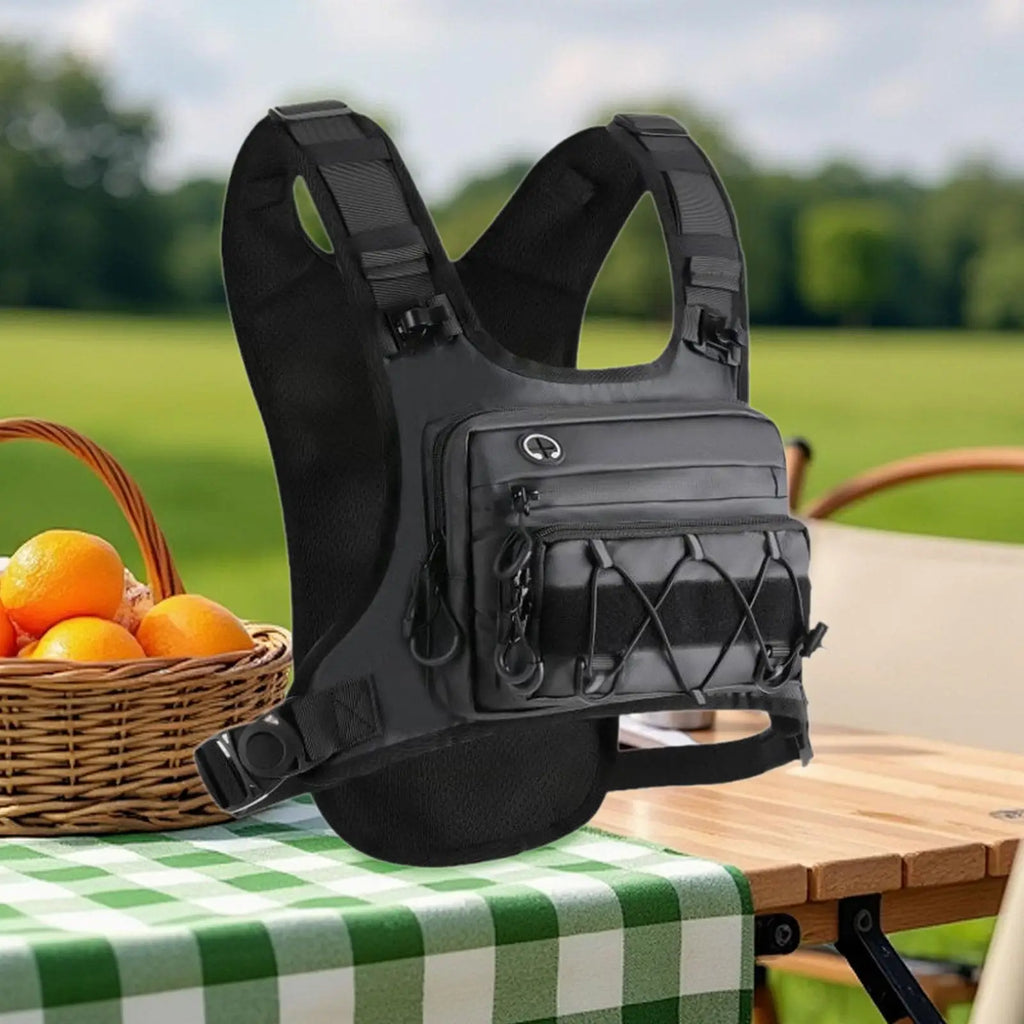 Waterproof Nylon Chest Bag – Adjustable Outdoor Vest Pack Outdoor Chest Bag PLUSH