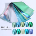 Matte Metallic Nail Foil Wraps 10-Pack – Gold Silver Starry Sky Nail Foil Wraps PLUSH DXK19-03