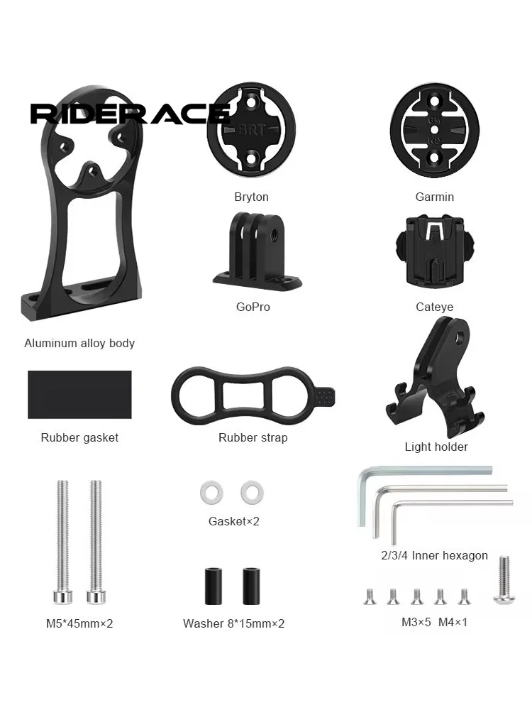Bike Computer Handlebar Mount for Garmin, Bryton & Cateye Bike Computer Mount PLUSH