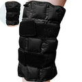 Hot & Cold Compress Knee Wrap – Gel Ice Pack Brace Support Knee Compress Wrap PLUSH Black