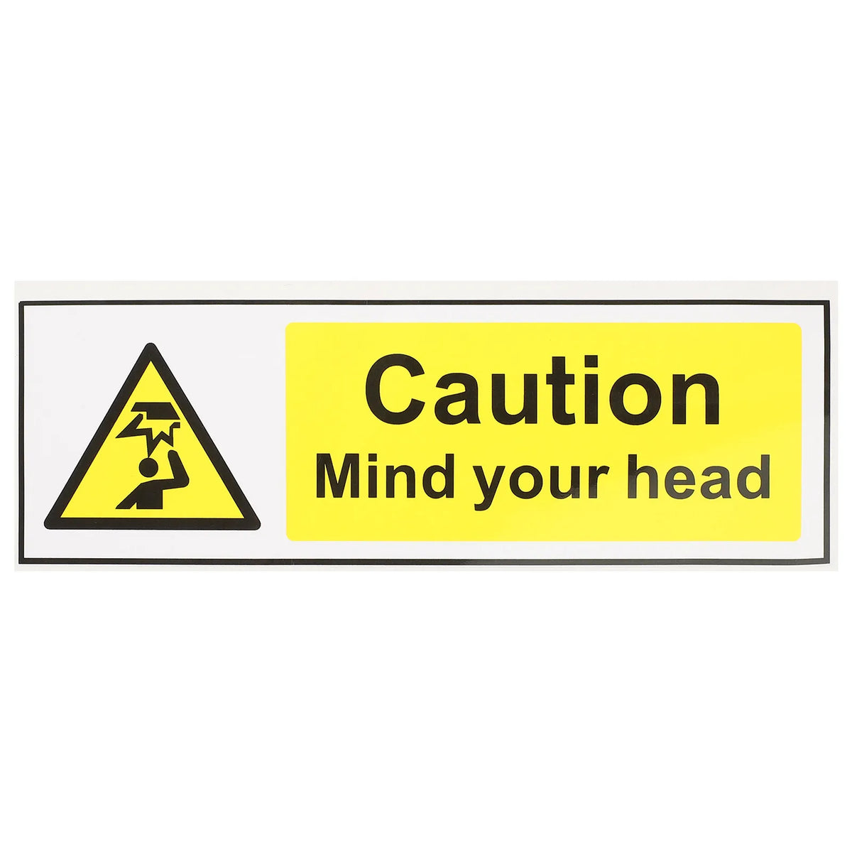 Watch Your Head Low Clearance Safety Warning Sticker Decal Safety Warning Decal PLUSH