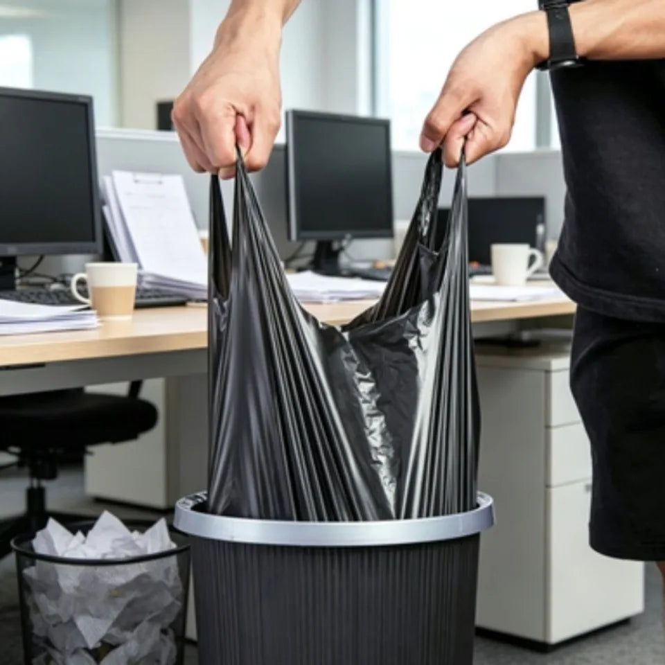 50/100PCS Vest-Style Disposable Trash Bags | Plastic Bin Liners Plastic Bin Liners PLUSH