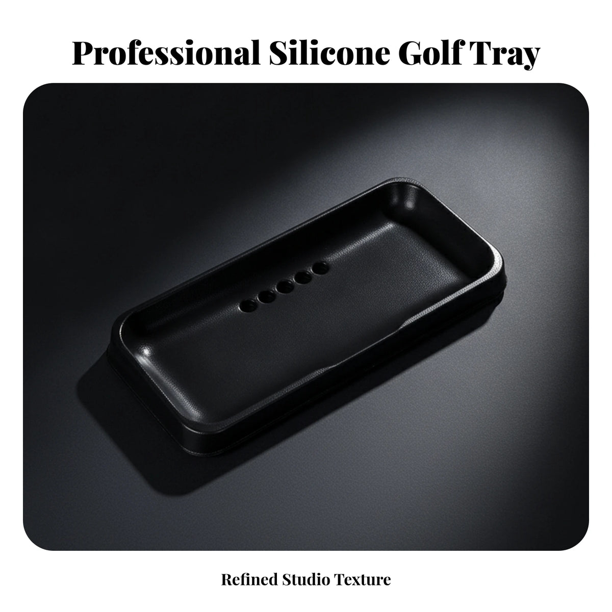 Heavy-Duty Golf Ball Tray with Drainage Holes | 60cm Golf Practice Tray PLUSH