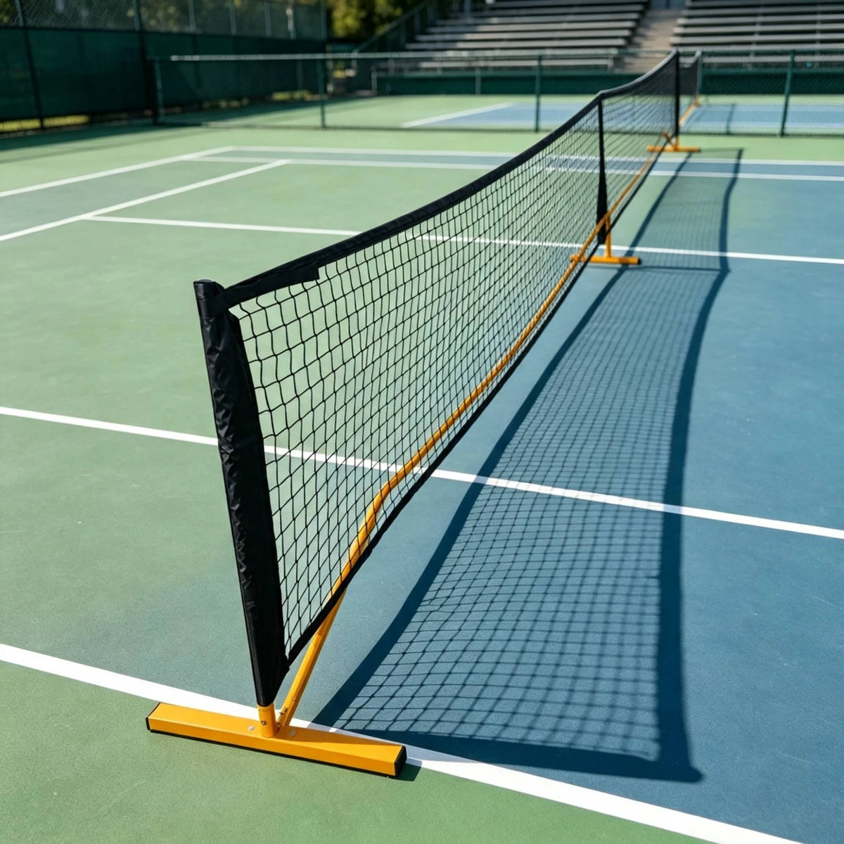 Portable Pickleball Net with Wheels – Heavy-Duty Freestanding Pickleball Net System PLUSH