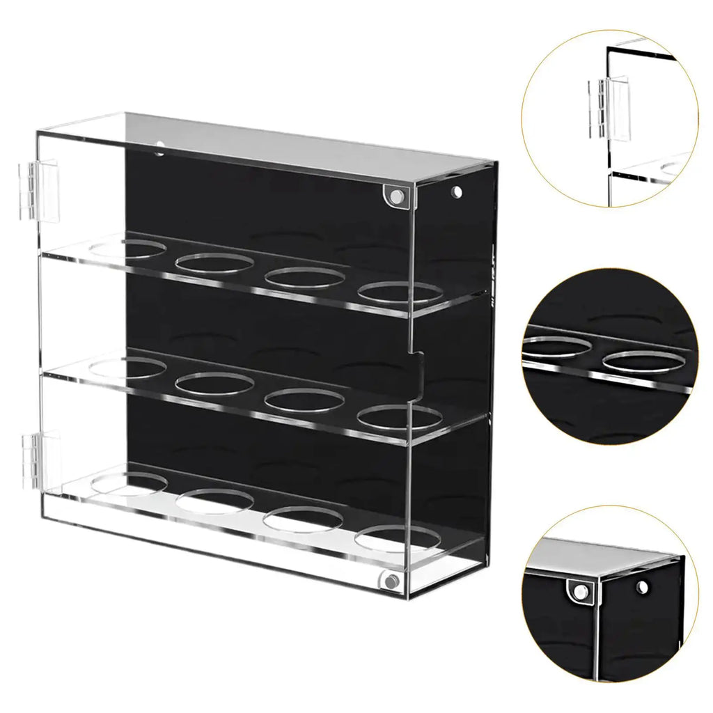 Clear Acrylic Golf Ball Display Case – Holds 12 Balls Ball Display Case PLUSH