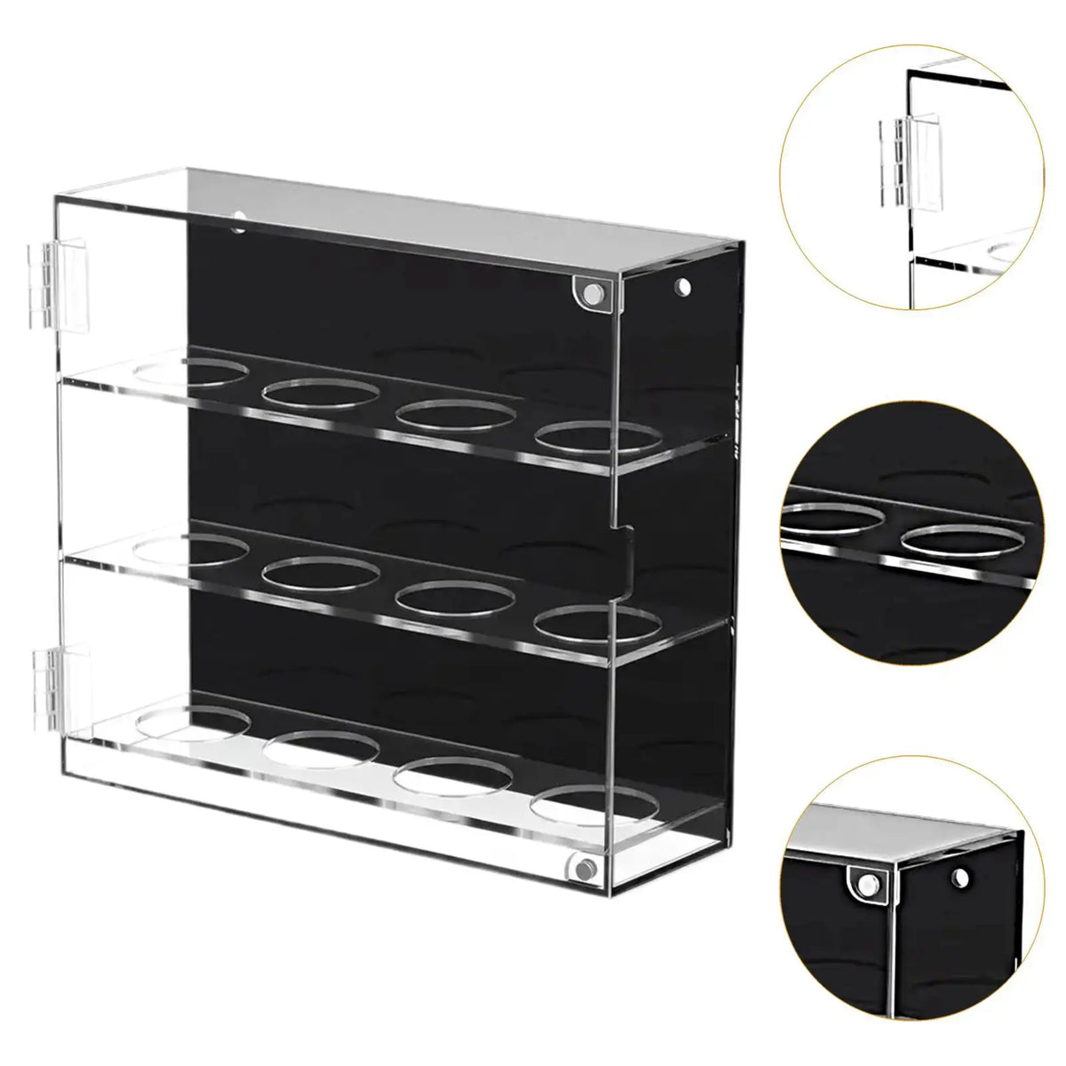 Clear Acrylic Golf Ball Display Case – Holds 12 Balls Ball Display Case PLUSH