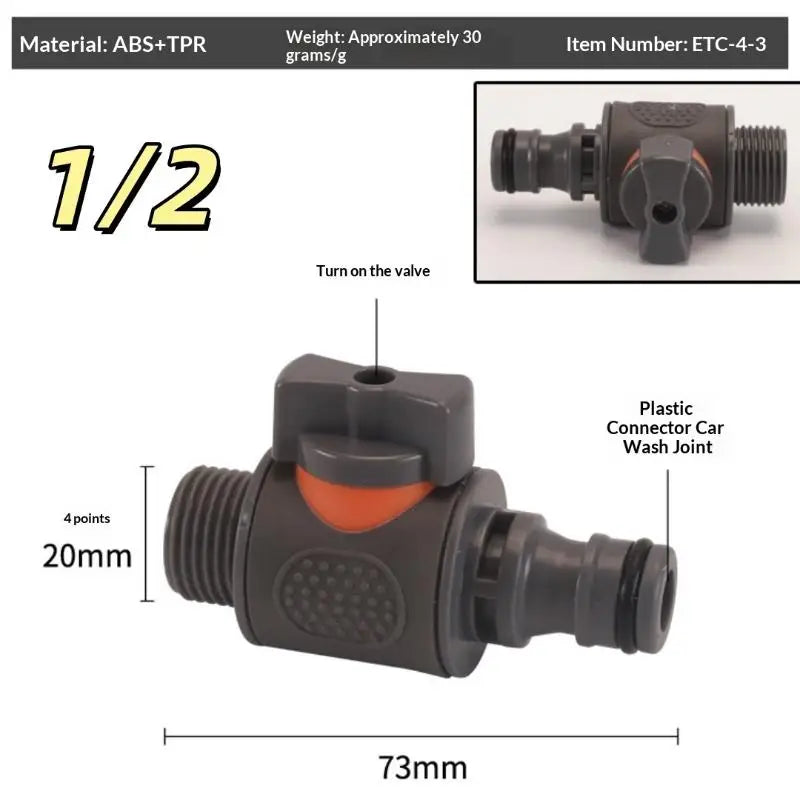 Water Tank Adapter with Valve – IBC/PVC Rainwater Connector Water Tank Adapter PLUSH A