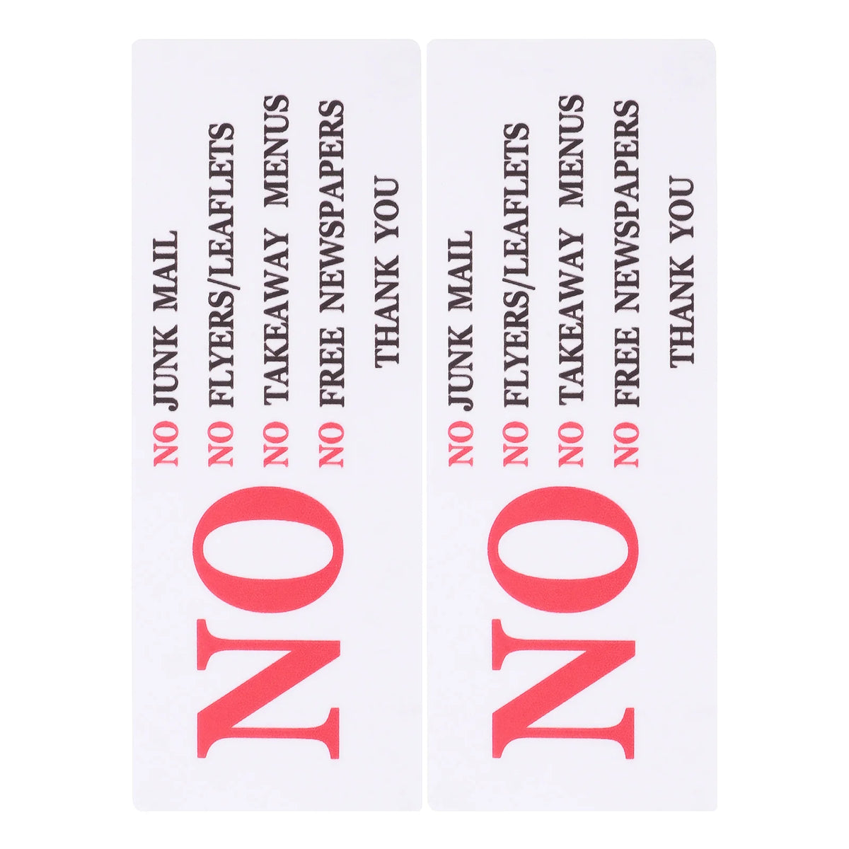 No Junk Mail Mailbox Warning Sticker – Weather-Resistant PVC Mailbox Warning Sticker PLUSH Default Title