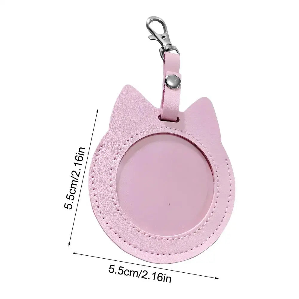 Cat Shape Badge Protective Case 55mm 75mm – Hangable Display Badge Holder Case PLUSH S