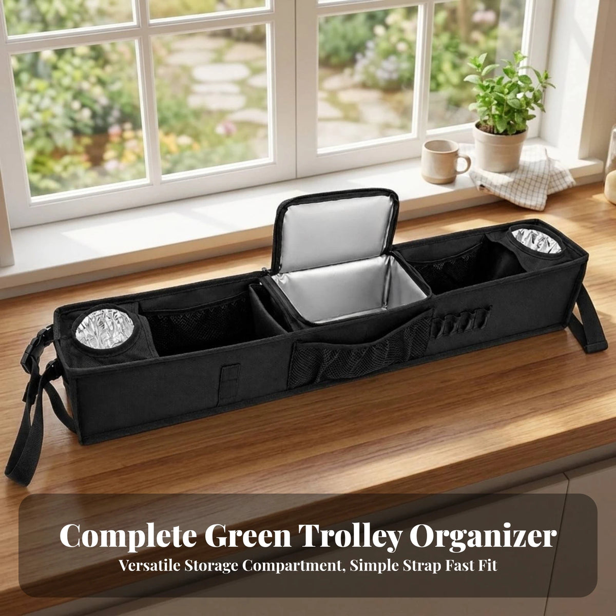 Golf Cart Front Organizer with Insulated Cup Holders Golf Cart Organizer PLUSH