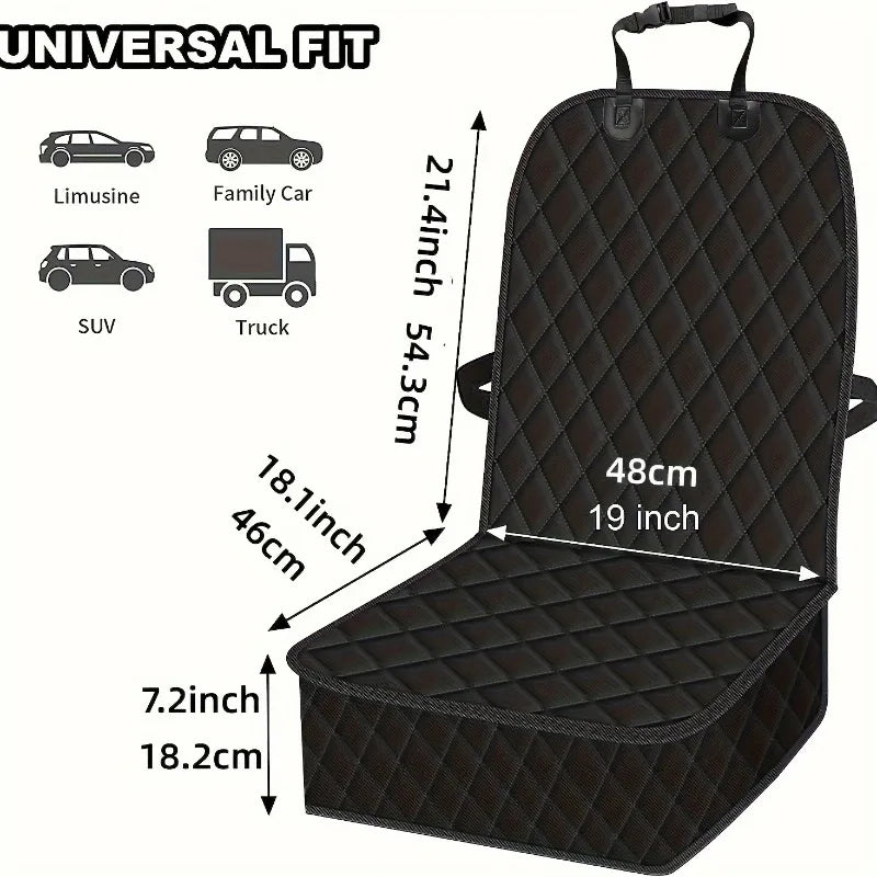 Non-Slip Dog Car Seat Cover – Waterproof Front Seat Protector Pet Car Seat Cover PLUSH