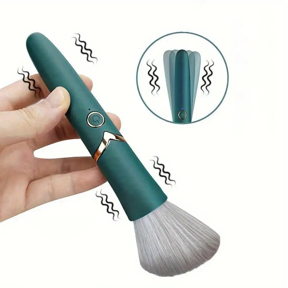 Electric Vibrating Makeup Brush – Blush, Foundation & Powder Electric Makeup Brush PLUSH