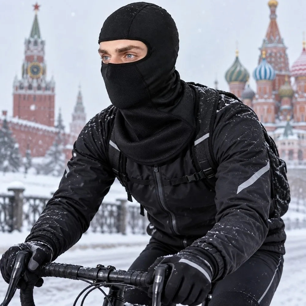 Winter Balaclava Mask Hat – Warm Knit Helmet Liner & Shawl Balaclava Mask Hat PLUSH