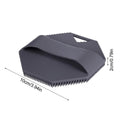 Soft Silicone Body Scrubber Exfoliating Shower Brush Silicone Bath Scrubber PLUSH Gray