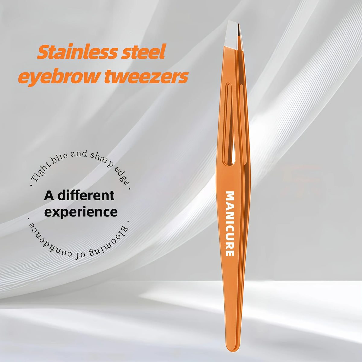 Ouriner Stainless Steel Precision Eyebrow Tweezers – Slant Tip Eyebrow Tweezers PLUSH