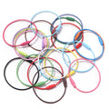 10pcs Colorful Stainless Steel Screw Lock Wire Keychain Rings Jewelry Findings PLUSH mixed