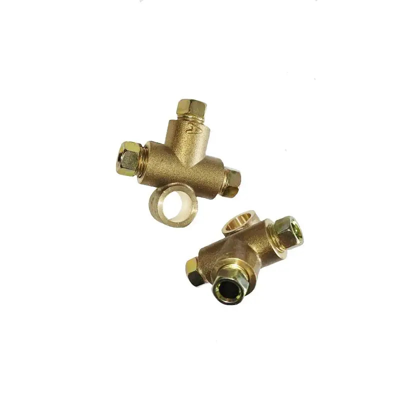 3-Way Tee Connector M10 3/16" Metric Brake Clutch Pipe Fitting Brake Pipe Fitting PLUSH