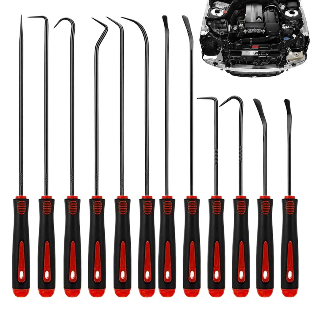 12-Piece O-Ring Seal Hook & Pick Set – Auto Repair Tools Automotive Hand Tool Set PLUSH