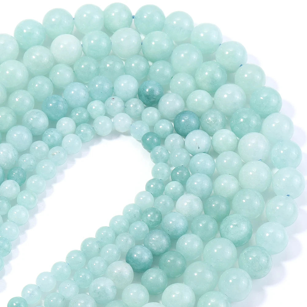Myanmar Jade Stone Round Spacer Beads 6/8/10mm – DIY Jewelry Stone Spacer Beads PLUSH