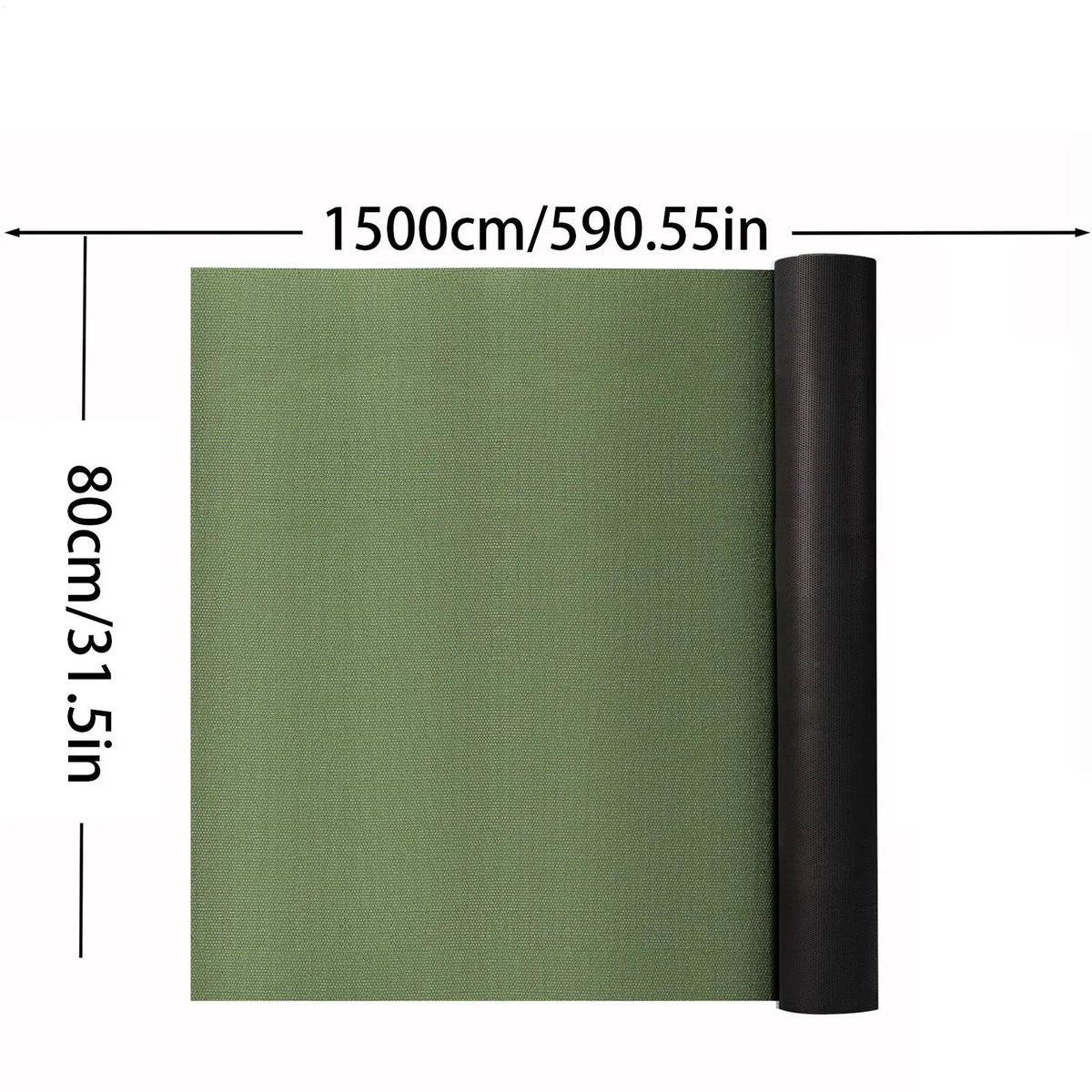 Weed Barrier Landscape Fabric 0.8Mx15M Garden Ground Cover Mat Weed Barrier Fabric PLUSH