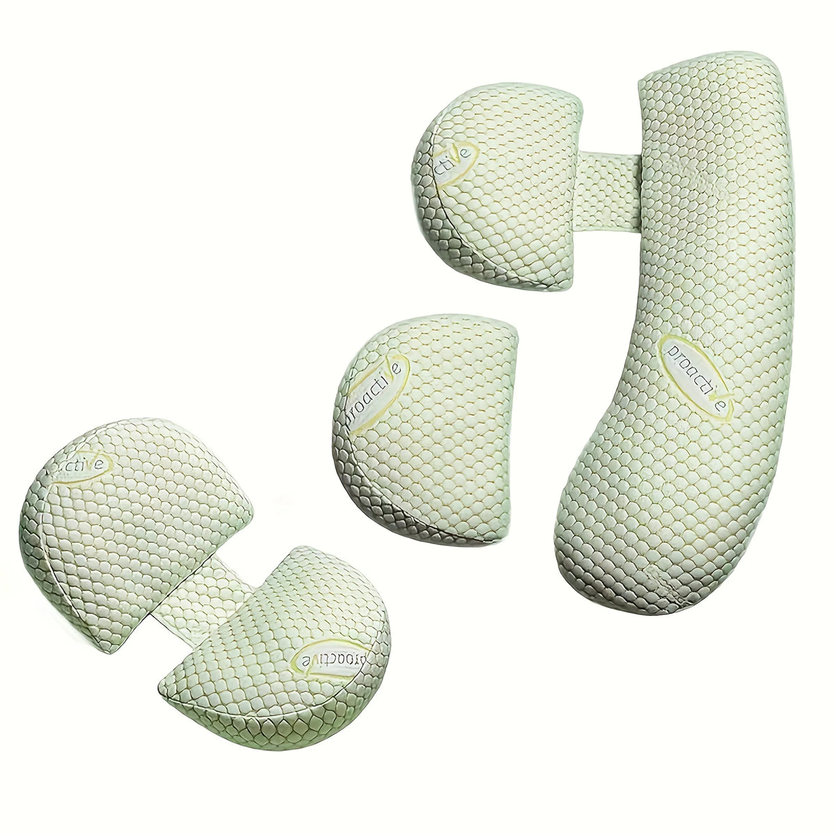 U-Shape Pregnancy Pillow | Soft Full Body Side Sleeper Support Pregnancy Body Pillow PLUSH Green