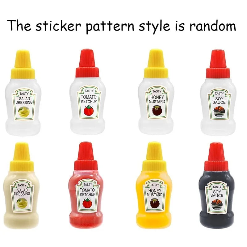 Mini Condiment Squeeze Bottles 4/8/12pcs – Sauce Dispensers Condiment Squeeze Bottles PLUSH