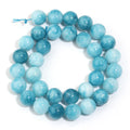 Blue Larimar Natural Stone Spacer Beads – 1 Strand for DIY Natural Stone Beads PLUSH 12mm