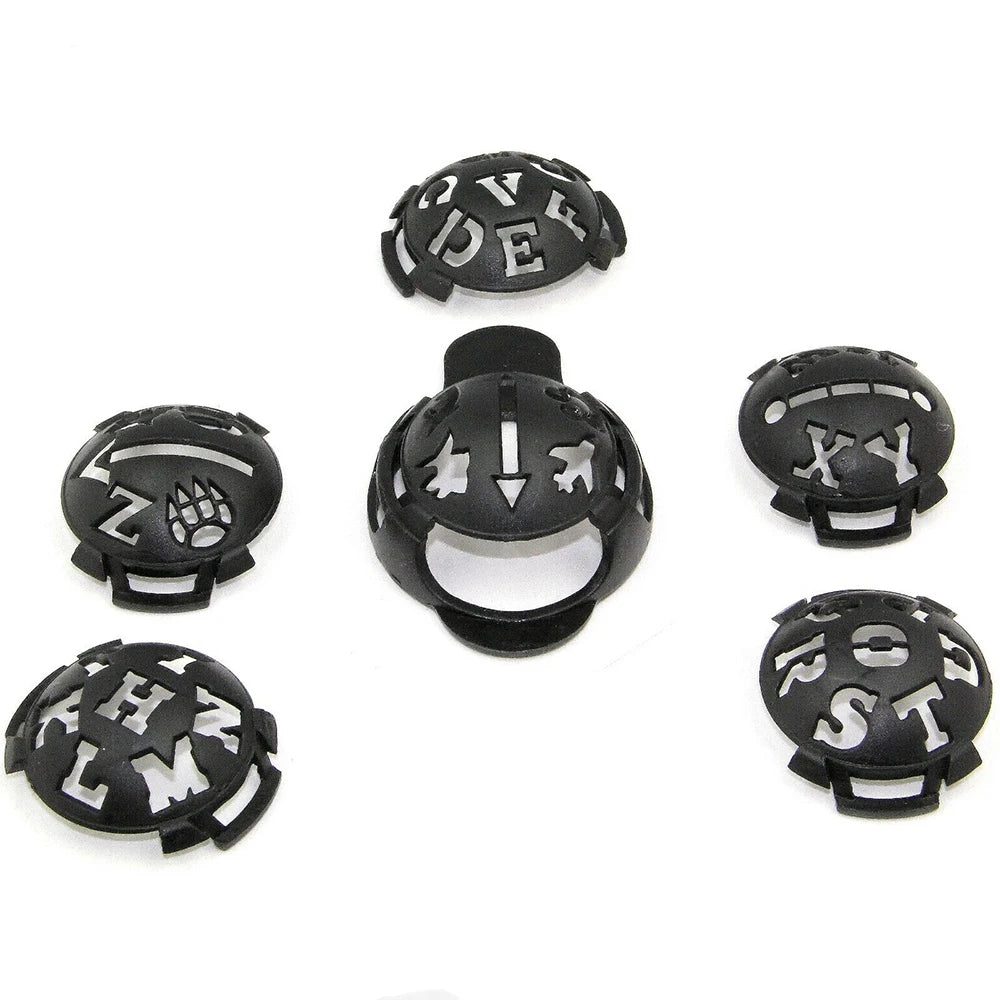 Golf Ball Line Marker Template Set – 6pc Alignment Drawing Tool Golf Training Aid PLUSH