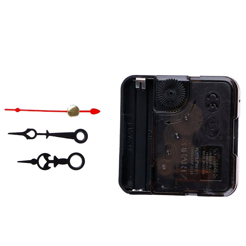 Silent Quartz Clock Movement DIY Kit with Hands – Long Shaft Clock Movement Kit PLUSH
