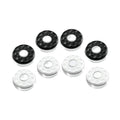 Mini Shuffleboard Pucks Set – 8pc Tabletop Game Accessories Shuffleboard Pucks Set PLUSH BlackWhite