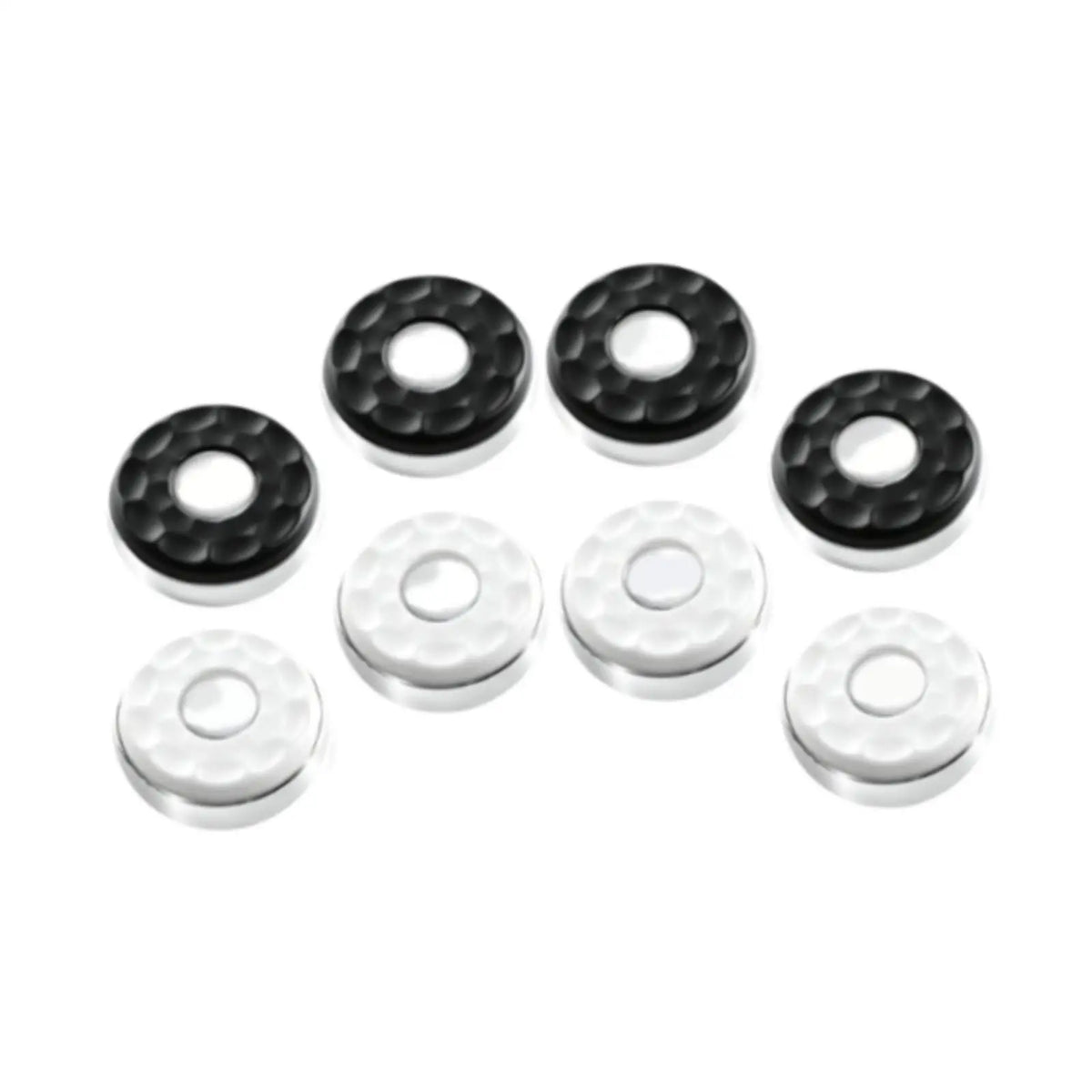 Mini Shuffleboard Pucks Set – 8pc Tabletop Game Accessories Shuffleboard Pucks Set PLUSH BlackWhite