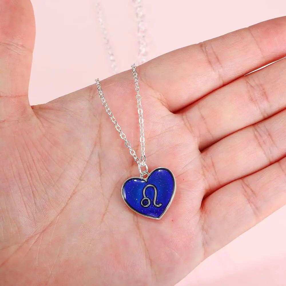 Zodiac Constellation Mood Necklace – Color Changing Pendant Pendant Necklace PLUSH
