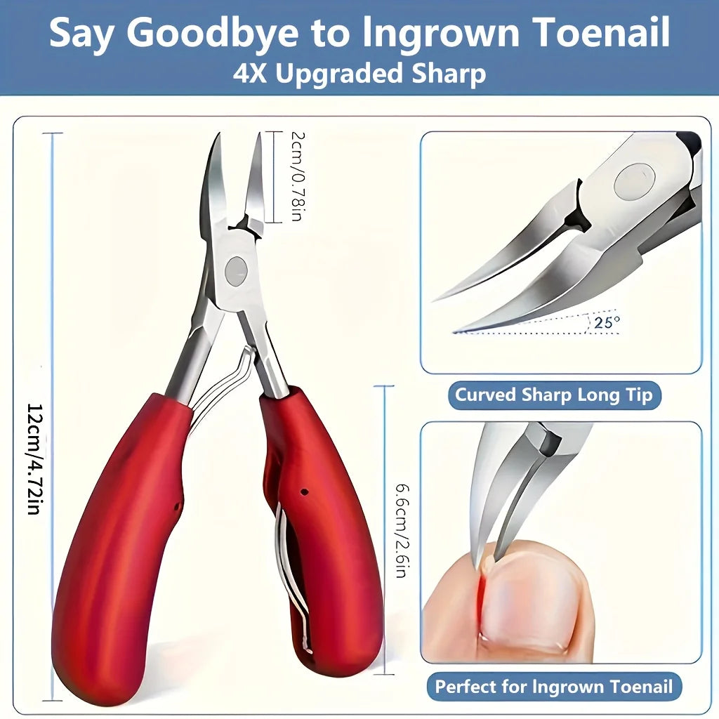 Professional Toenail Clipper – Sharp Curved Blades | Ouriner Nail Clipper PLUSH