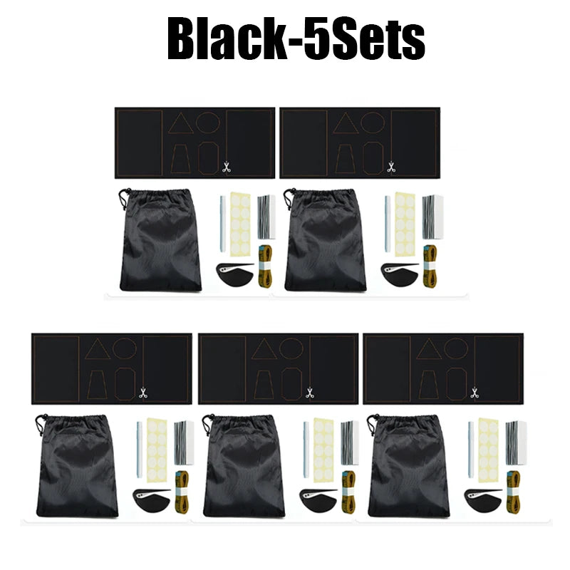 Portable Blackout Curtain – Self-Adhesive Light Blocking Shade Blackout Curtain Shade PLUSH 2x1.46M 5PCS